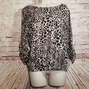 Jones New York | Animal Print Top